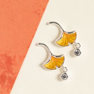 Ginko Leaf Earrings